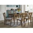 thumbnail image 1 of Home Design Beckley 7-Piece Dining Set, Gray/Black, Rectangular Table, Cross-Back Cushioned Chairs, Modern Style, Durable Construction, 1 of 5