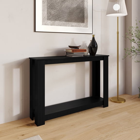Home Design Dearborn 48" Console Table, Modern Indoor Entryway Sofa Table with Open Shelf for Living Room, Hallway & Foyer
