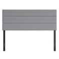 thumbnail image 1 of Home Design Etta King Upholstered Headboard with Channel Tufting and Foam Padding, Gray, Easy assembly, 1 of 6