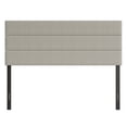 thumbnail image 1 of Home Design Etta Queen Upholstered Headboard with Channel Tufting and Foam Padding, Warm Gray, Easy assembly, 1 of 6
