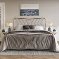 thumbnail image 1 of Home Design Rosette Twin Metal Bed – Pink, Durable Twin Bed, 1 of 10