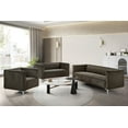 thumbnail image 1 of Home Design Gavin Velvet Square Arm Sofa with Plush Cushions and Modern Upholstery, Durable Frame for Living Room, Contemporary Brown Design, 1 of 6