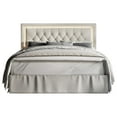 thumbnail image 1 of Home Design Gianna Twin Tufted Upholstered Platform Bed Frame with Button-Tufted Headboard and Bed Skirt, Warm Gray, Easy Assembly, 1 of 5