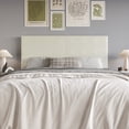 thumbnail image 1 of Home Design Hazard King Upholstered Headboard with Foam Padding and Minimalist Design, Metallic White, Easy Assembly, 1 of 4