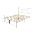 thumbnail image 1 of Home Design Melia Queen Platform Bed Frame, White, 1 of 4