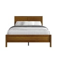 thumbnail image 1 of Home Design Norton Solid Wood Queen Platform Bed With Slats Support, No Box Spring Required, Brown, Easy Assembly, 1 of 10
