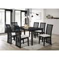 thumbnail image 1 of Home Design Osaka Dining Table, Black, Rectangular Top with rounded EdgesMiddle Divided Design, Sturdy Square Legs, Modern Style, Durable Construction, 1 of 5
