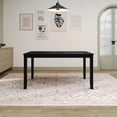 thumbnail image 1 of Home Design Ouray Dining Table, Black - Wood Grain Embossed, Rectangular Table with Split Top, Sturdy Construction, 1 of 6