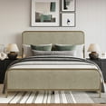 thumbnail image 1 of Home Design Parma Queen Panel Bed Frame, Metallic Gold, 1 of 11