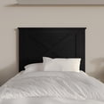 thumbnail image 1 of Home Design Raleigh Twin Wood Headboard, Black, 1 of 8