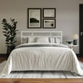 thumbnail image 1 of Home Design Sumter Full Metal Bed Frame with Under-Bed Storage, Sturdy Slats, White, Easy Assembly, Adult, 1 of 12