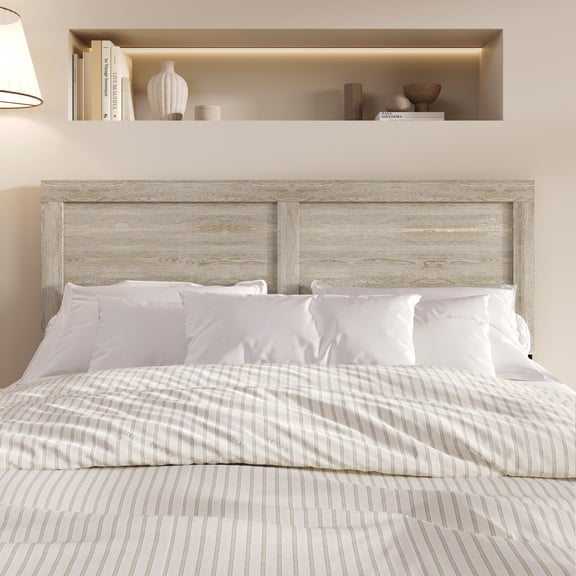Home Design Yakima Full Headboard with Minimalist Design & Easy Installation, Antique Gray, Easy Assembly, Adjustable Height