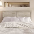 thumbnail image 1 of Home Design Yakima Twin Headboard with Farmhouse Design, Antique Gray, Adjustable Height, Easy Assembly, 1 of 8