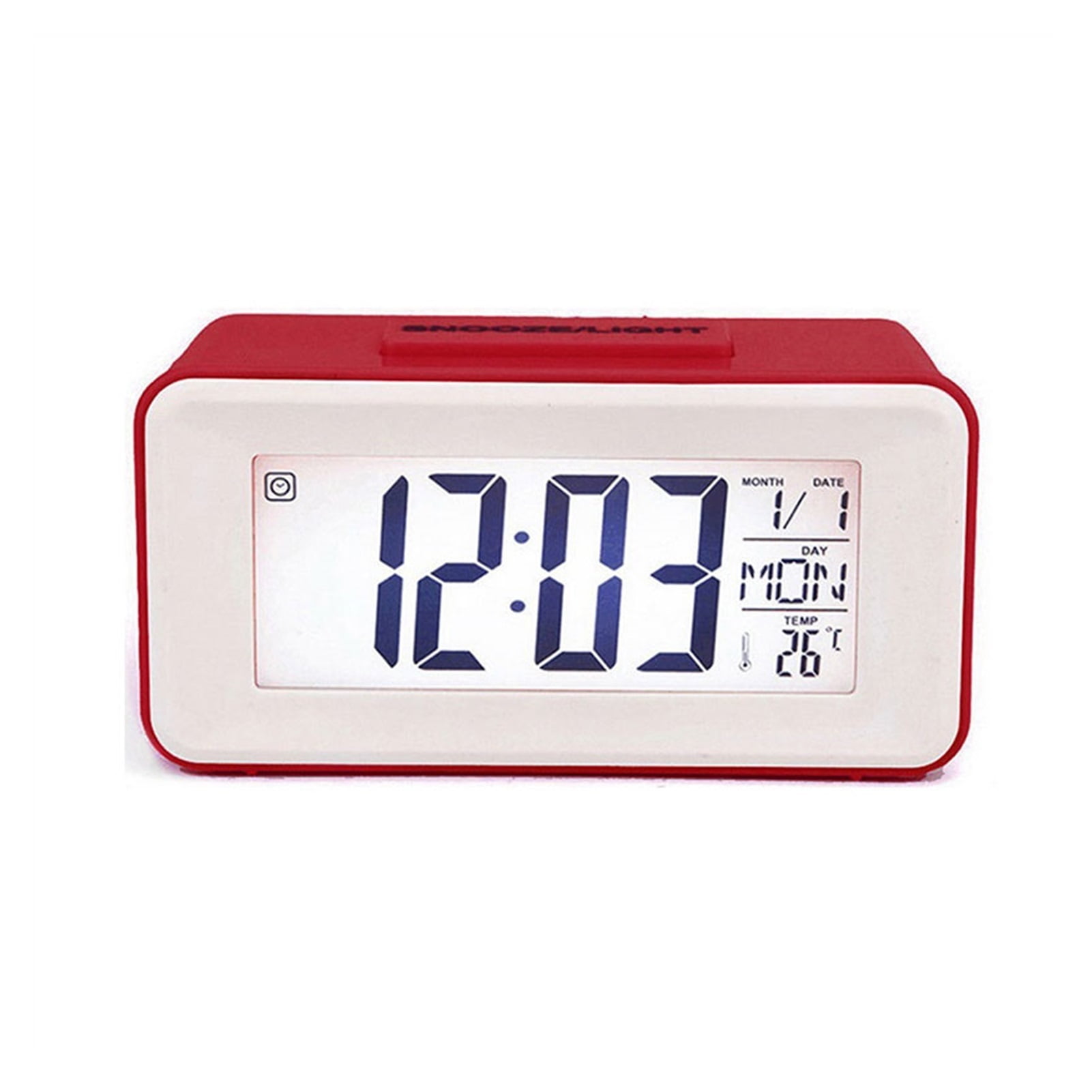 Home Desk Digital Clock Sound Control Snooze Alarm Ringtones For ...
