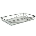 thumbnail image 1 of Home Details 11" x 15.75" Rectangular Geometric Mirrored Vanity Tray, Makeup Organizer, Chrome, 1 of 3
