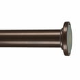 thumbnail image 1 of Home Details 24" to 42" Adjustable Straight Shower Curtain Tension Rod, Steel, Oil Rubbed Bronze, 1 of 6