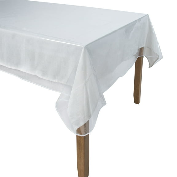Home Details 70" Crystal Clear Tablecloth Protector