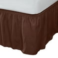 thumbnail image 1 of Home Details Adult Wrap Around Bed Ruffle 14" Twin to Full Size in Chocolate, 1 of 7