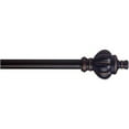 thumbnail image 1 of Home Details Bellagio Adjustable 48"-86" Curtain Rod, Black, 1 of 2