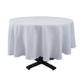 thumbnail image 1 of Home Details Chic & Rustic 70" Round Polyester Tablecloth in White, 1 of 6
