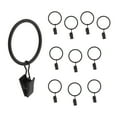 thumbnail image 1 of Home Details Curtain Rings in Black, 10 Pack, 1 of 5