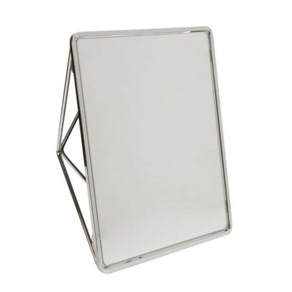 Home Details Geometric Vanity Mirror 9.37" x 7.4" x 2.95", Chrome