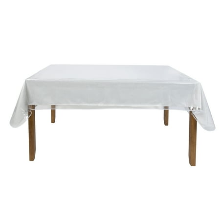 Home Details Oblong 60"x 108" Crystal Clear Tablecloth Protector