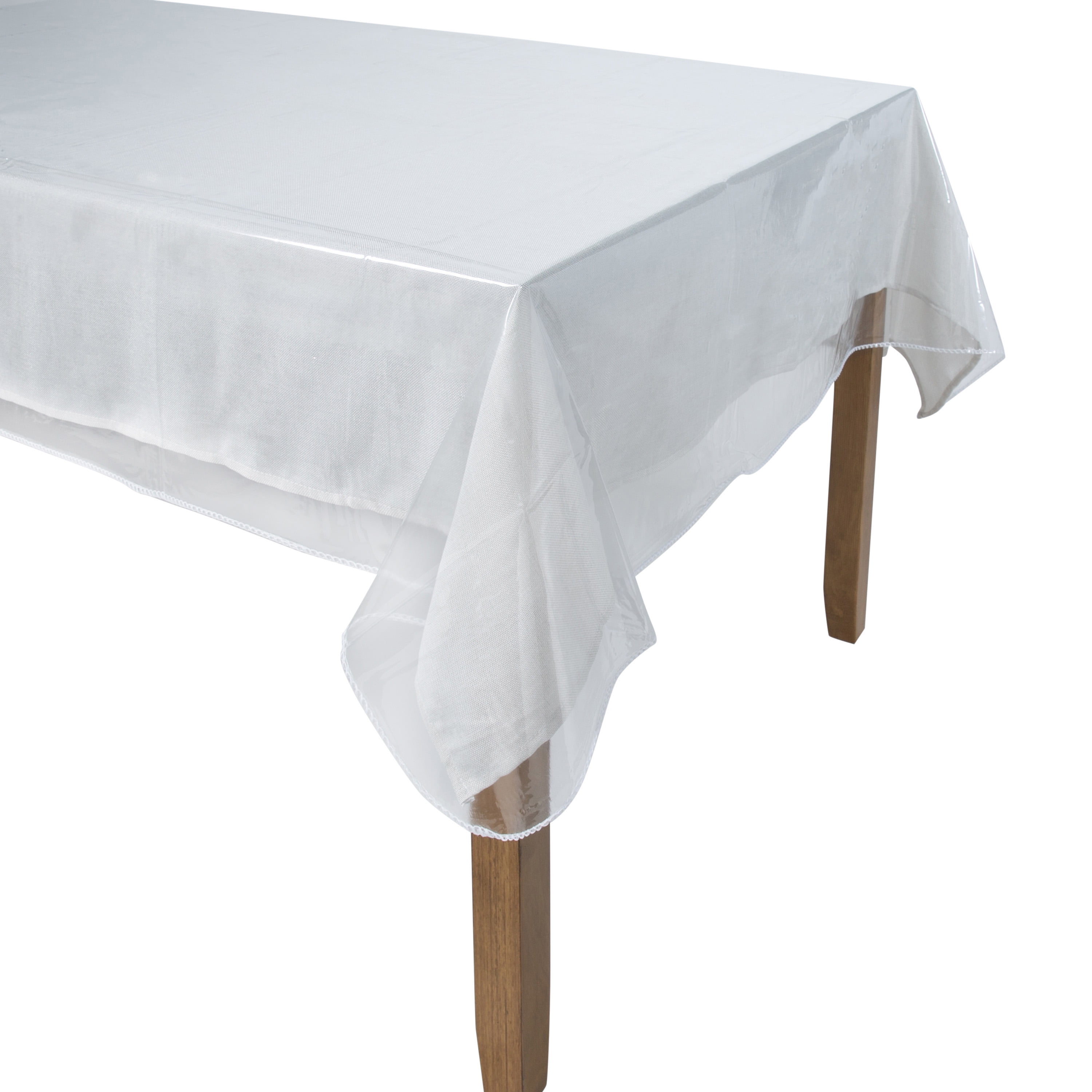 Home Details Oblong 60"x 120" Crystal Clear Tablecloth Protector