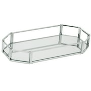 Home Details Octangular Chrome Vanity Mirror Tray, Chrome