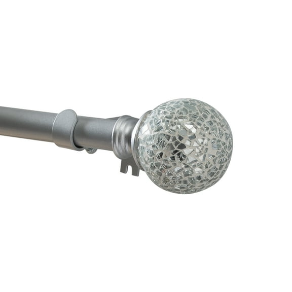 Home Details Palermo Curtain Rod in Silver
