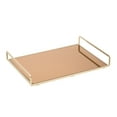 thumbnail image 1 of Home Details Rectangular Classic Design Mirror Vanity Tray in Gold, 1 of 5