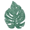 thumbnail image 1 of Home Details Set of Four Leaf Shape Table Place Mat, Green, 1 of 5