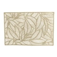 thumbnail image 1 of Home Details Set of Four Pear Leaf Laser Cut Table Place Mat, Gold, 1 of 5
