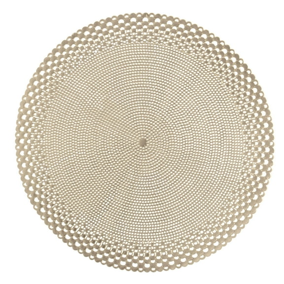 Home Details Set of Four Round Saturn Laser Cut Place Mat in Gold