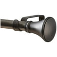 thumbnail image 1 of Home Details Trumpet Curtain Rod 86-120 in Satin Nickel Finish, 1 of 4