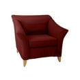 thumbnail image 1 of Home Details Waffle Design Chair/Recliner Stretch Fit Slipcover in Burgundy, 1 of 4