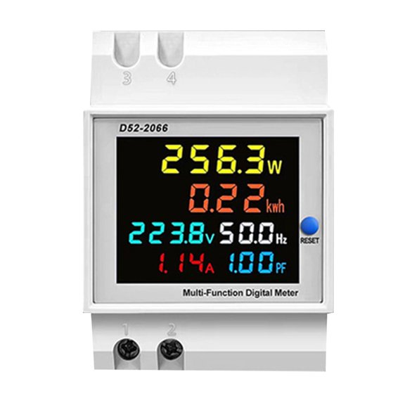 Home Digital Display Electricity Meter Electric Energy Frequency Meter Din Rails Electricity Usage Monitors Power Meter