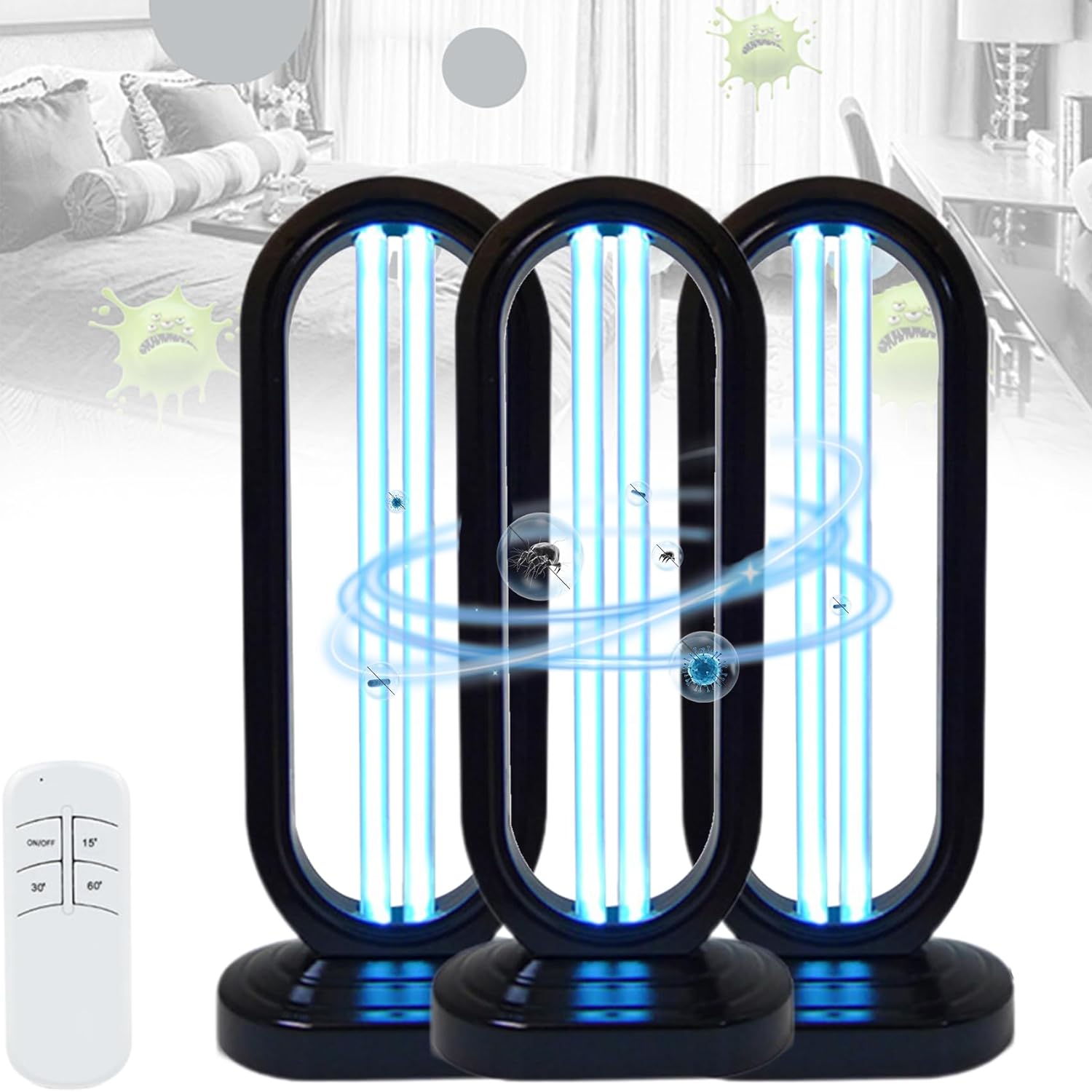 Home Disinfection Device, UVO254 Powered Home Tower, Lumivyx Haloclean