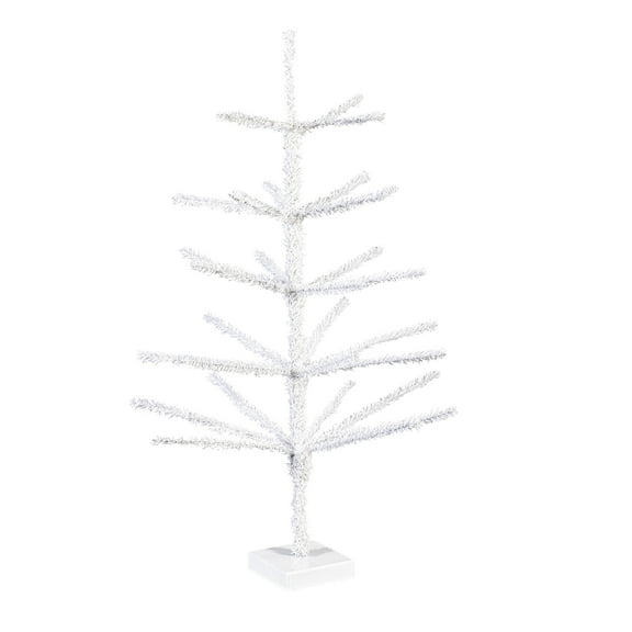 Home Display Christmas Tree White Ornament Tabletop Display, 28"H