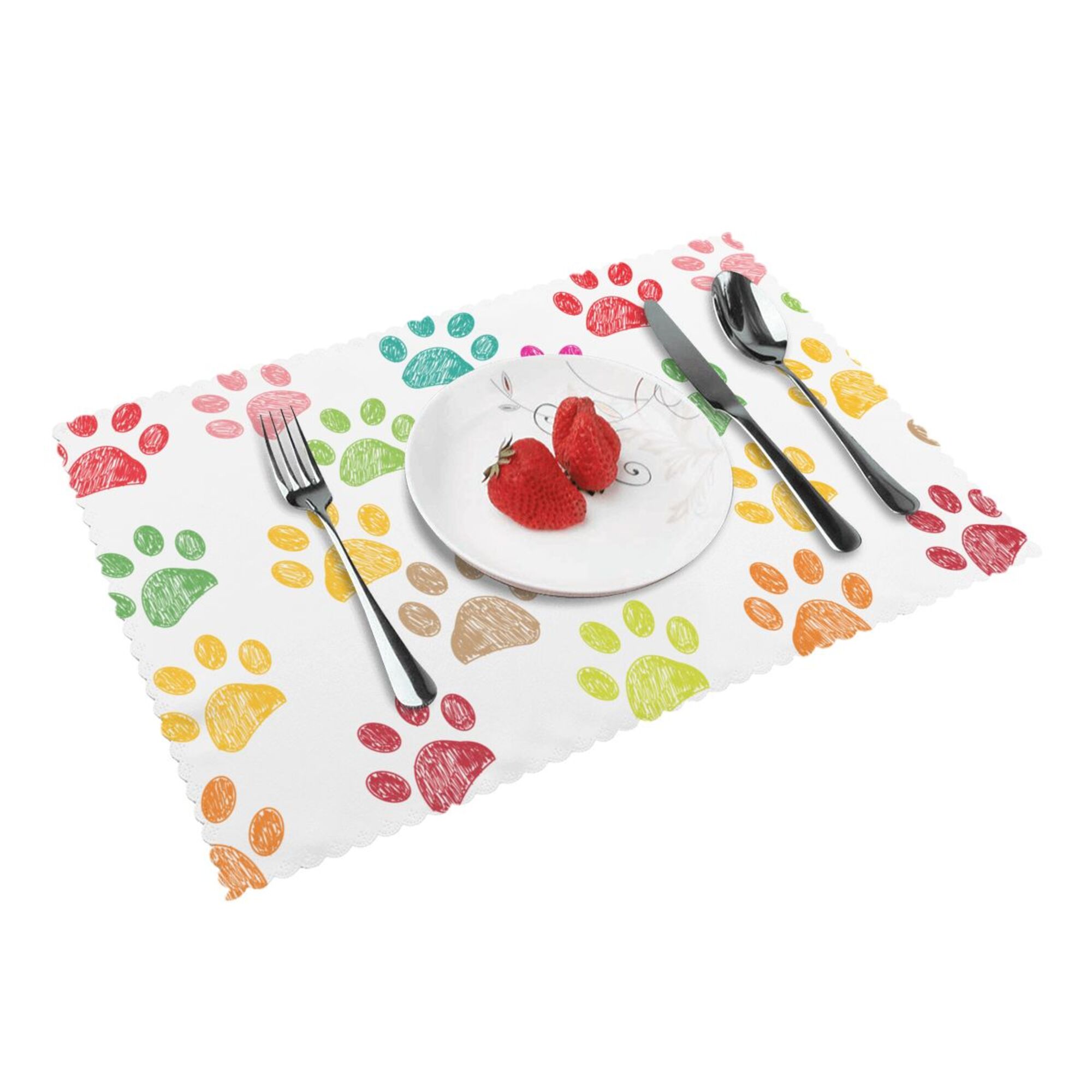 Herda Set Mit 4 Tischsets Aus Kunstleder – 45,7 X 30,5 Cm | Grau, Abwischbar & Hitzebeständig | Für Küche, Garten & Esstisch