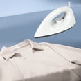 thumbnail image 1 of Home Dry Clothes Iron,Temperature Adjustable Ironing Device for Fabric Wrinkle Removal,Sleek Soleplate Fast Heating for Nylon Silk Wool Linen,Ideal for Home Ironing and Office Garment Care-White, 1 of 6