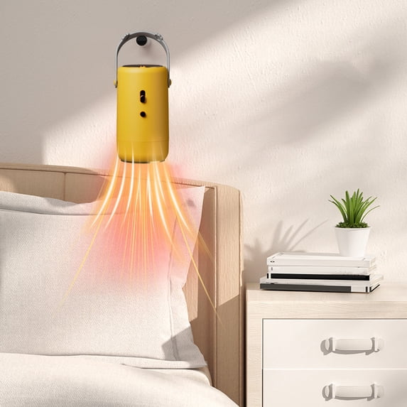 Home Dryer, Dormitory Multifunctional Dryer, Multifunctional Small Dryer, Travel Portable Mini Dryer, Portable Dryer, Convenient for Daily Use, Comfortable and Warm(Yellow)