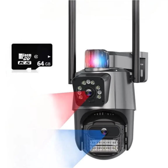 Home Dual IP Camera HD Pixels APP Remote Access 2-way Audio Color Night Vision Video Recording Of TF Card Multi-user Live View