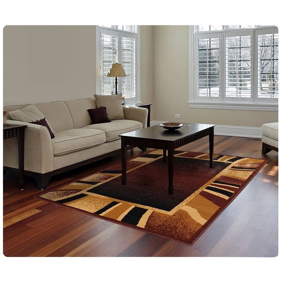 Home Dynamix Area Rugs: Premium Rug: 7542 Brown: 7'8"x10'7" Rectangle
