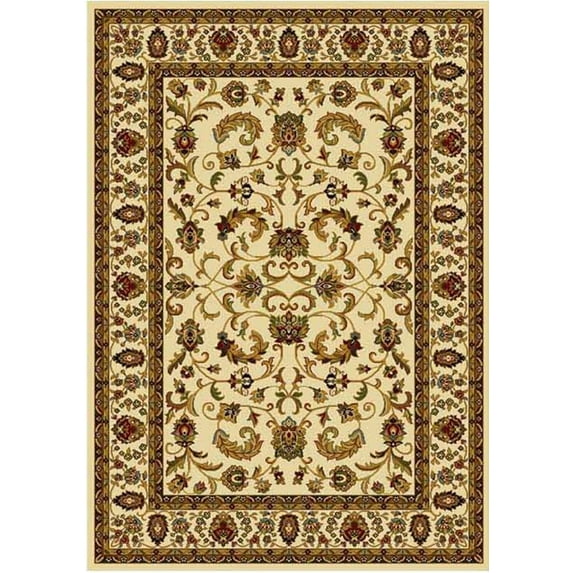 Home Dynamix Area Rugs: Royalty Rug: 3208-100 Ivory 7'8"x10'4