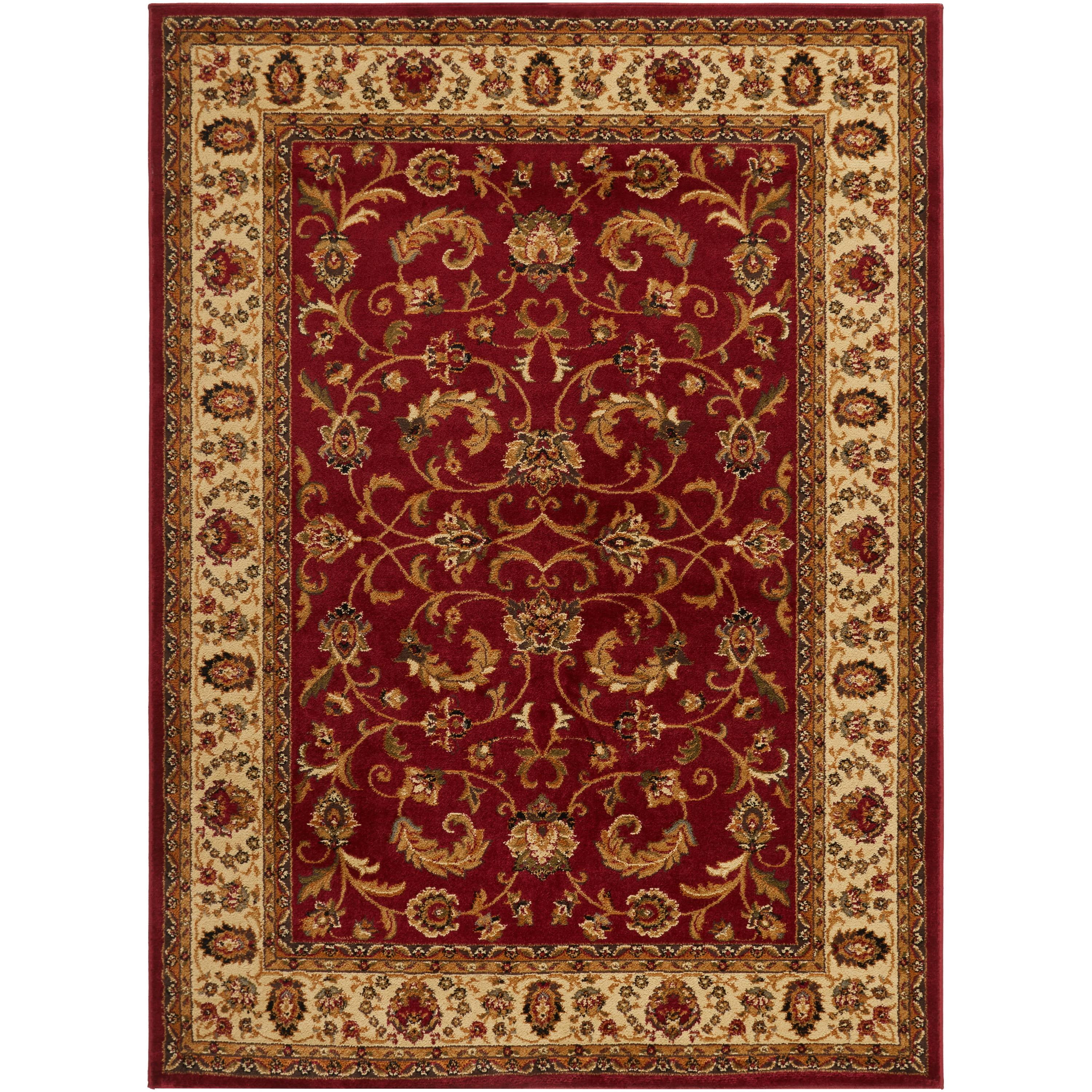 Home Dynamix Area Rugs: Royalty Rug: 3208-215 Red Ivory 1'9