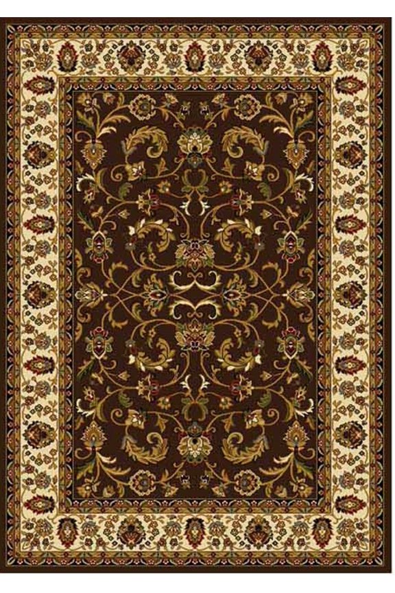 Home Dynamix Area Rugs: Royalty Rug: 3208-511 Brown Ivory 7'8"x10'4