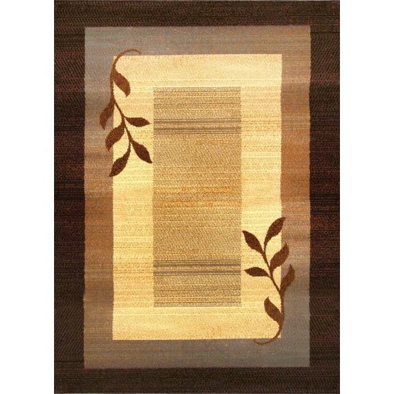 Home Dynamix Area Rugs: Royalty Rug: 602JB-530 Brown 5'2"x7'2