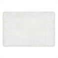 thumbnail image 1 of Home Dynamix Bali Breeze Machine Washable Chenille Polyester Shag Bath Mat, White, 26"x44", 1 of 4