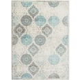 thumbnail image 1 of Home Dynamix Boho Andorra Transitional Damask Area Rug, Gray/Blue, 9' 2" x 12' 5" Rectangle, 1 of 6